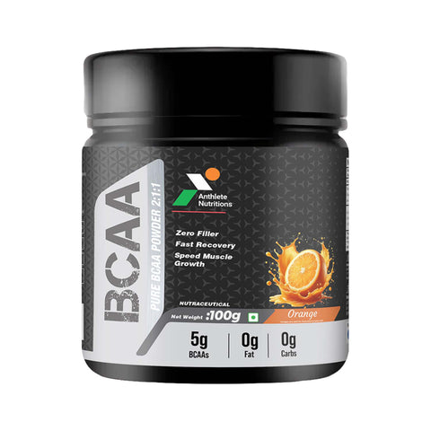 Anthlete Sugar Free BCAA | Orange Flavour | 100 G
