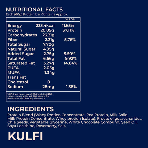 Anthlete Nutritions Kulfi Protein Bar | Pack of 5
