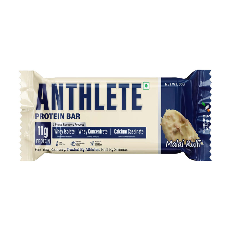 Anthlete High-Performance Protein Bar | Malai Kulfi Flavor | Pack of 7