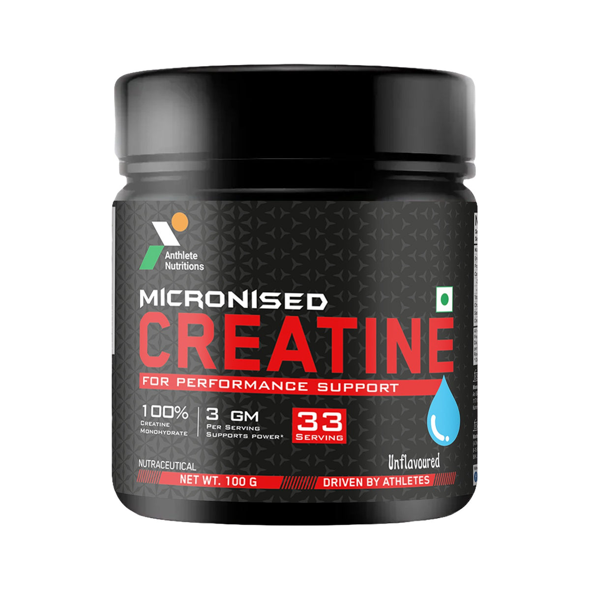 Anthlete Micronised Creatine Powder | Unflavoured | 100 g
