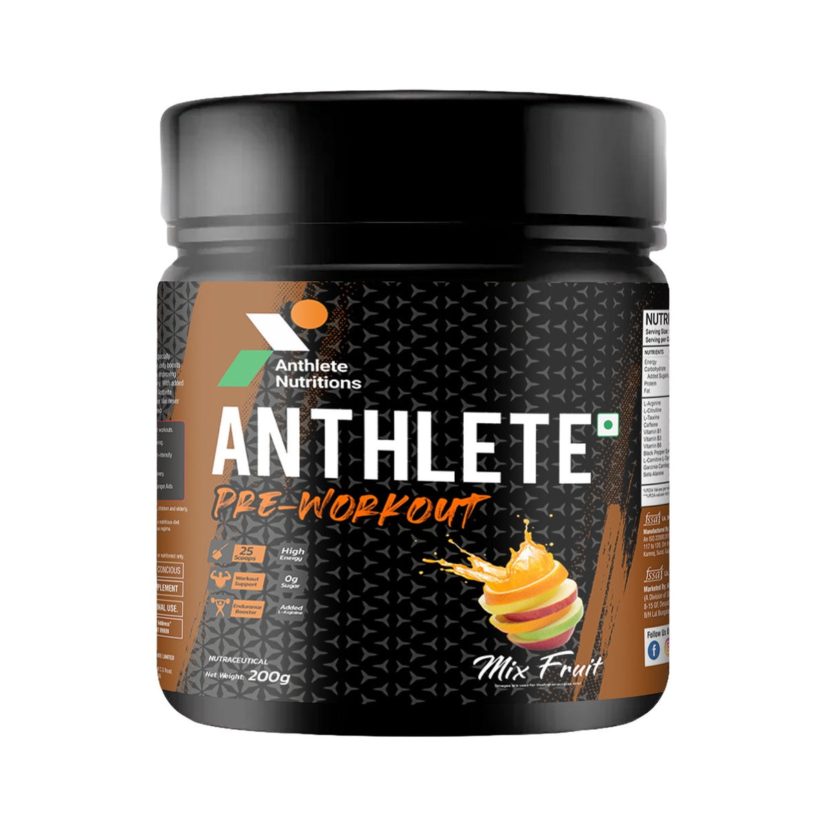 Anthlete Pre workout | Mix Fruit Flavour