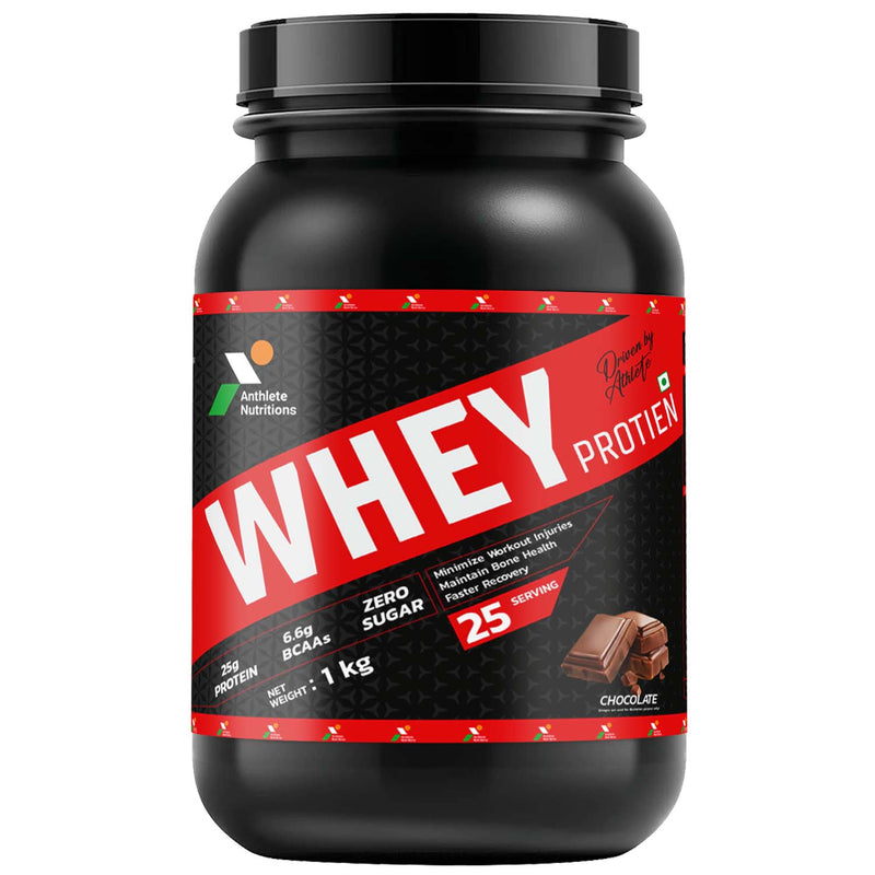 Anthlete Whey Protein Concentrate | Chocolate Flavour | 1 KG
