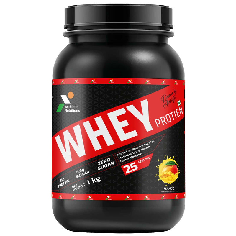 Anthlete Whey Protein Concentrate | Mango Flavour | 1 KG